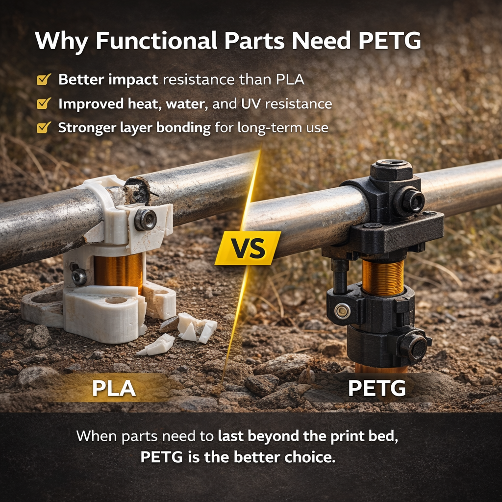 PETG Filament – Durable & Impact-Resistant for Functional Parts