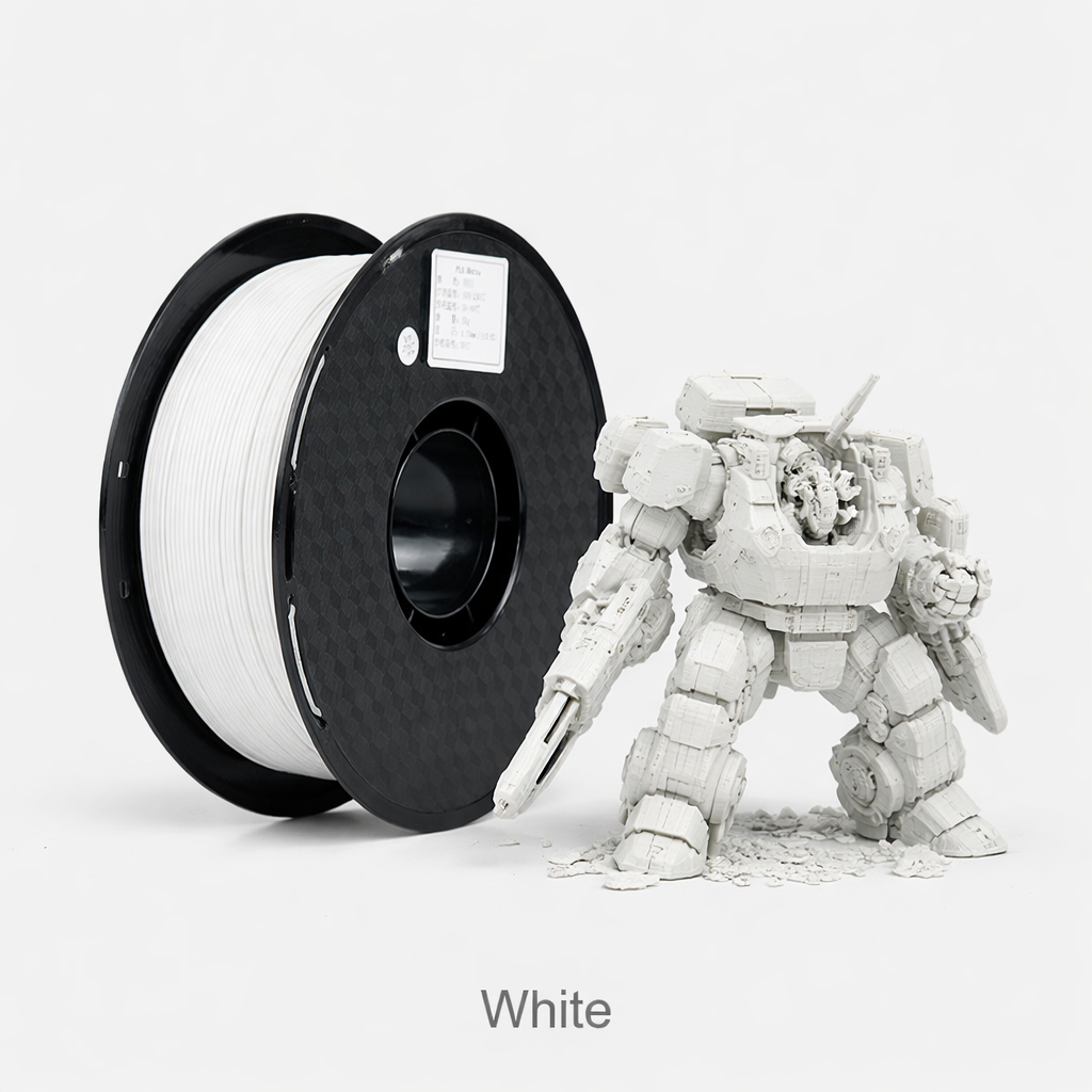 Matte PLA Filament – Low-Gloss Finish, Easy Printing & Low Odor for Home and Studio Use