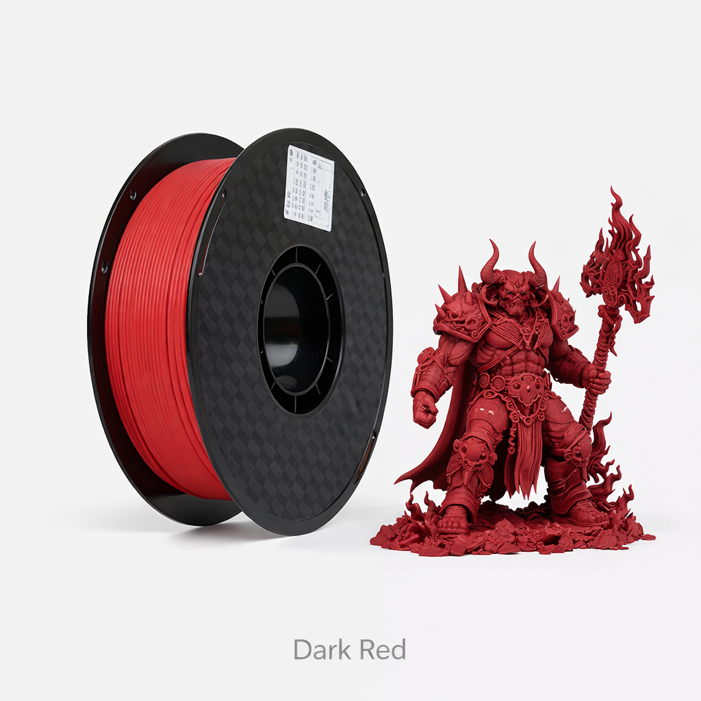 Matte PLA Filament – Low-Gloss Finish, Easy Printing & Low Odor for Home and Studio Use