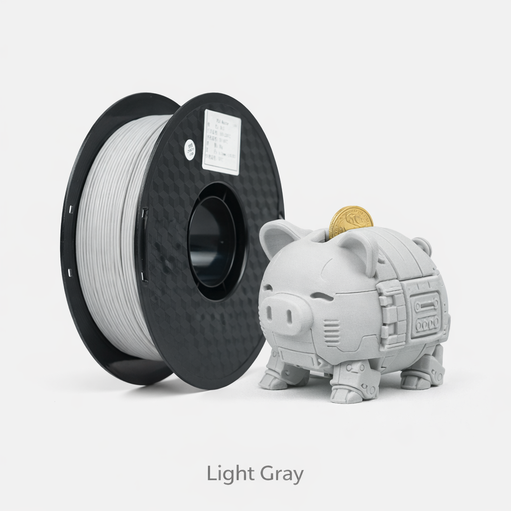 Matte PLA Filament – Low-Gloss Finish, Easy Printing & Low Odor for Home and Studio Use