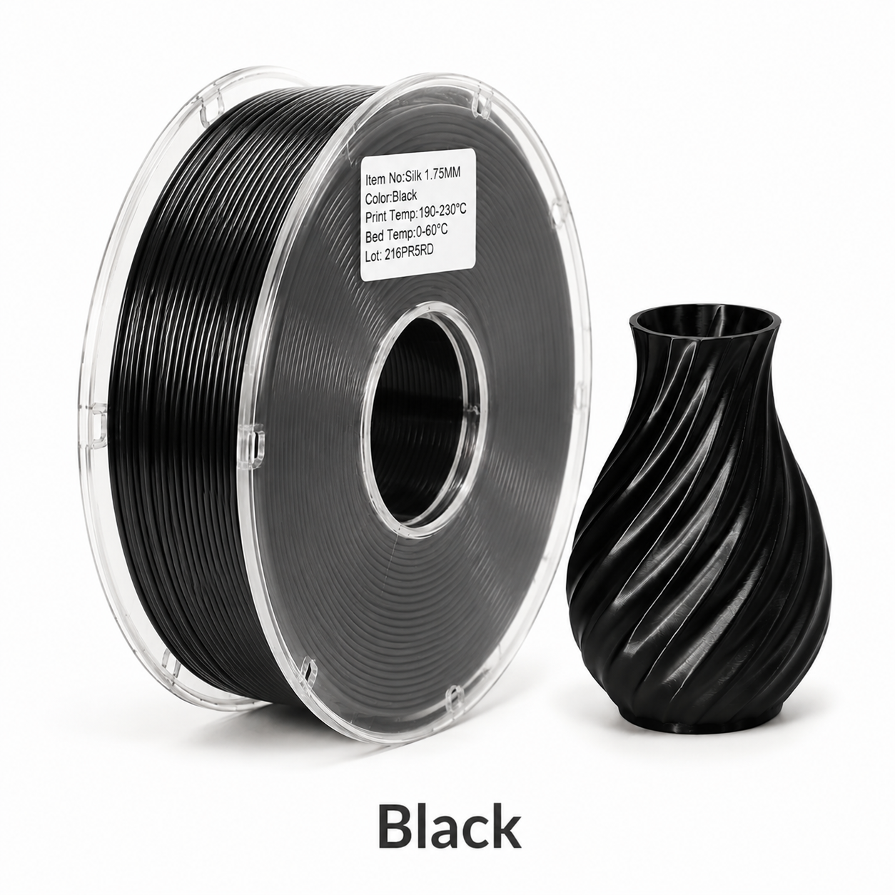 PLA Silk Filament – High-Gloss Finish for Decorative & Display 3D Prints