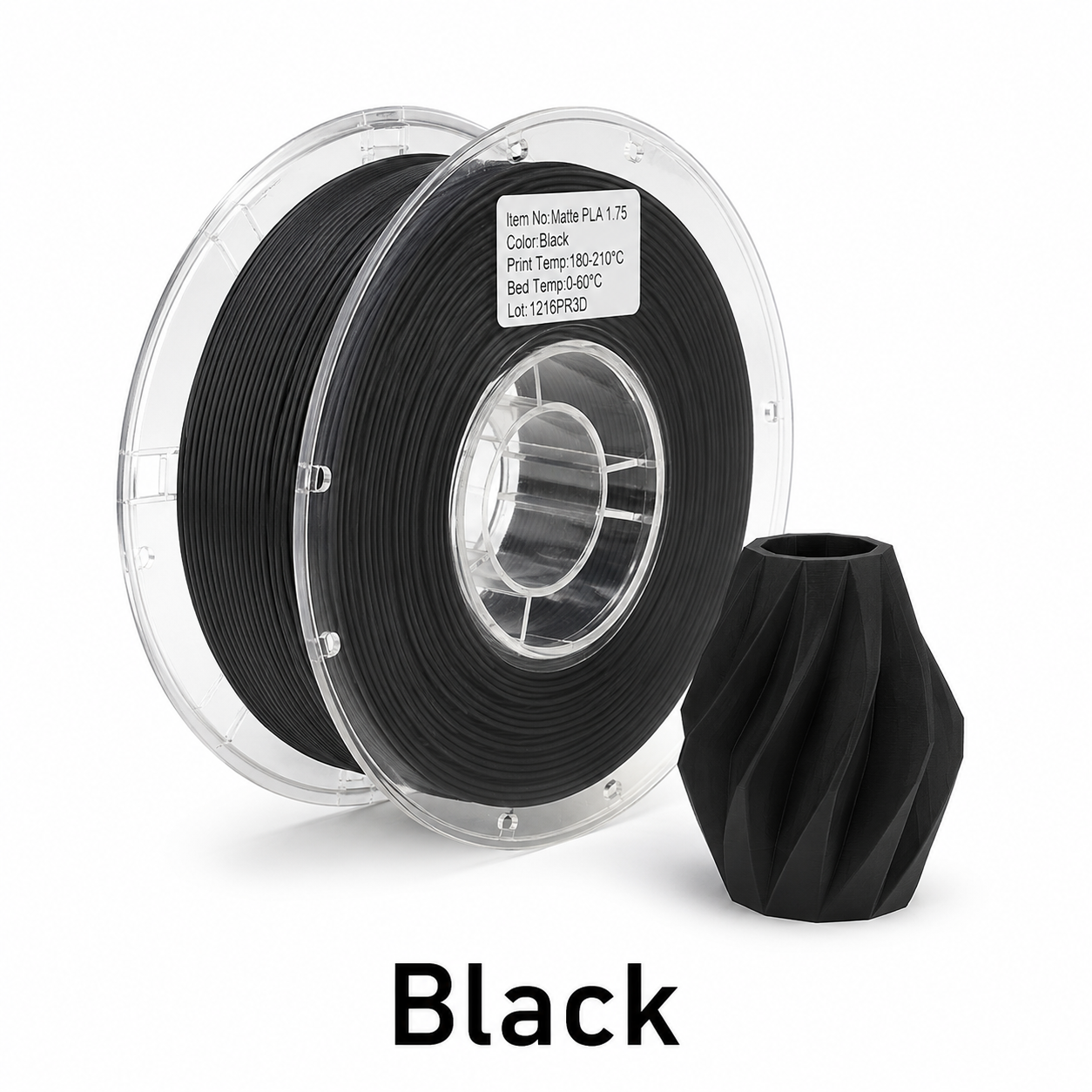 PLA Matte Filament – Low-Gloss Finish, Easy Printing & Low Odor for Home and Studio Use