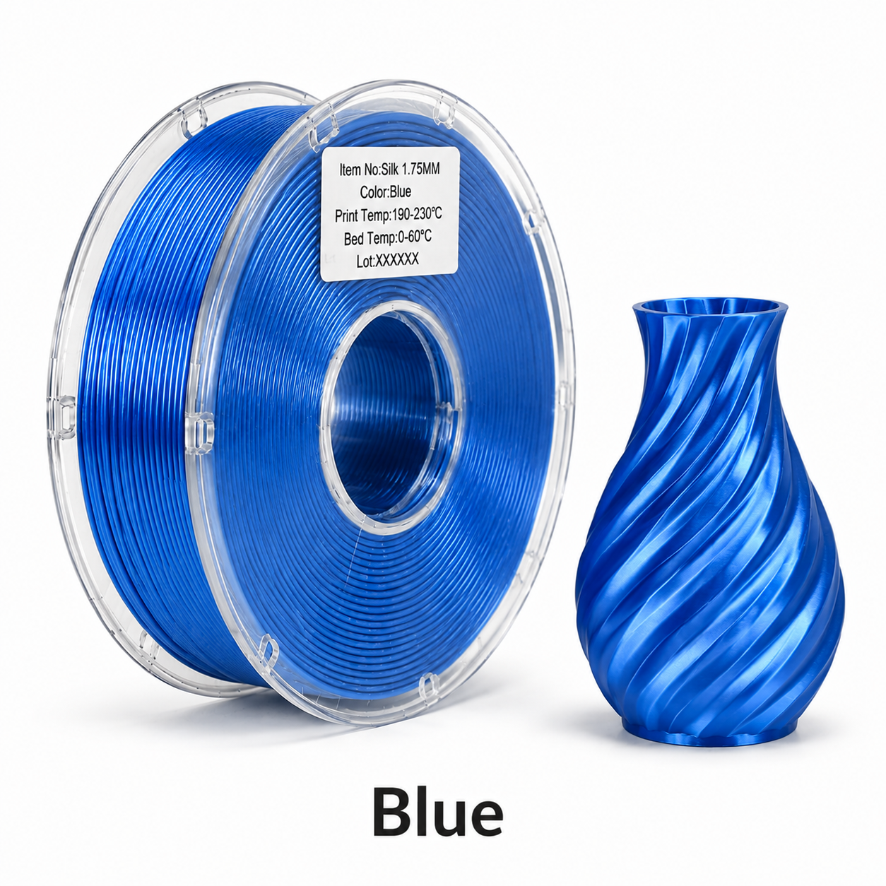 PLA Silk Filament – High-Gloss Finish for Decorative & Display 3D Prints