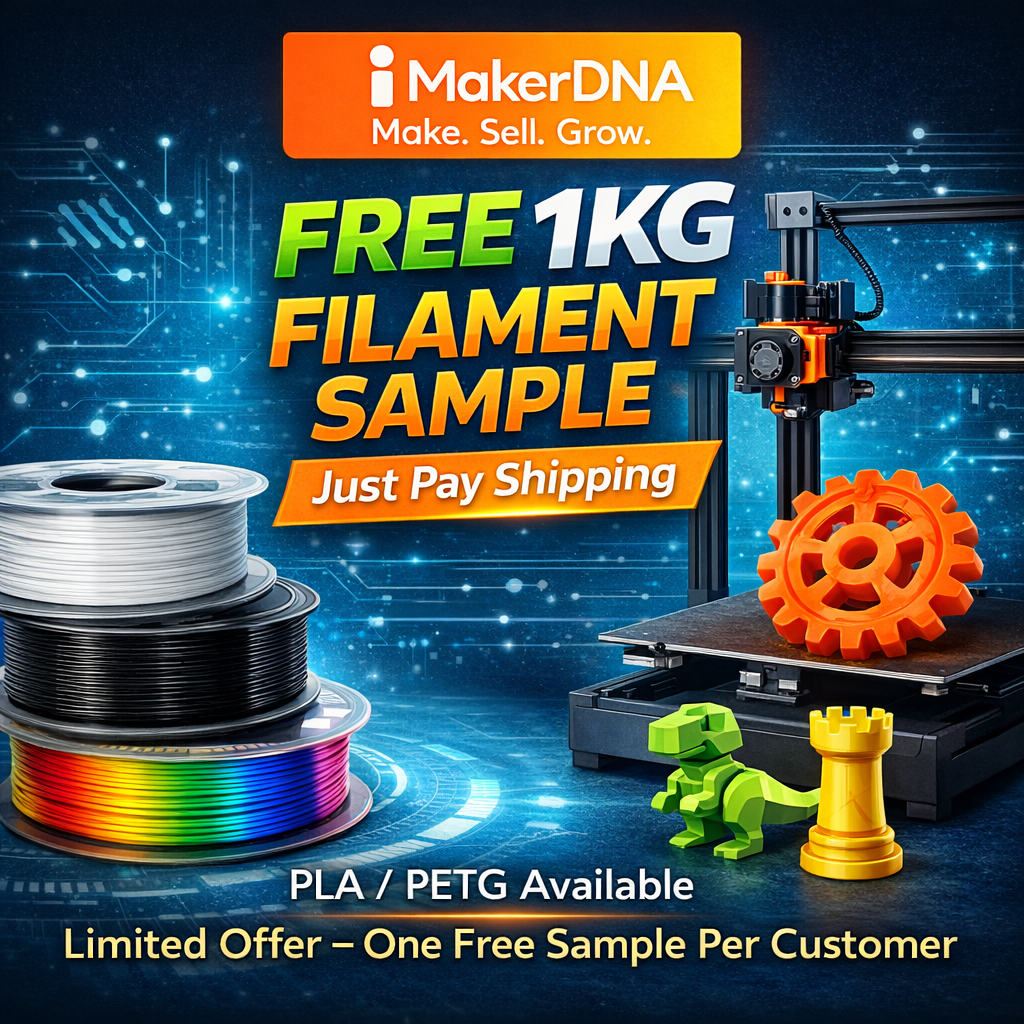 Free 1KG PLA Test Sample – Pay Shipping fee Only