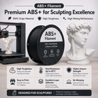 ABS+ Filament 1.75mm | High Strength | Low Warp | 1kg | ±0.02mm Accuracy