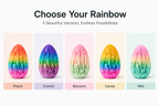 PLA Silk Rainbow Filament 1.75mm | Glossy Multicolor Gradient PLA