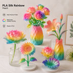 PLA Silk Rainbow Filament 1.75mm | Glossy Multicolor Gradient PLA