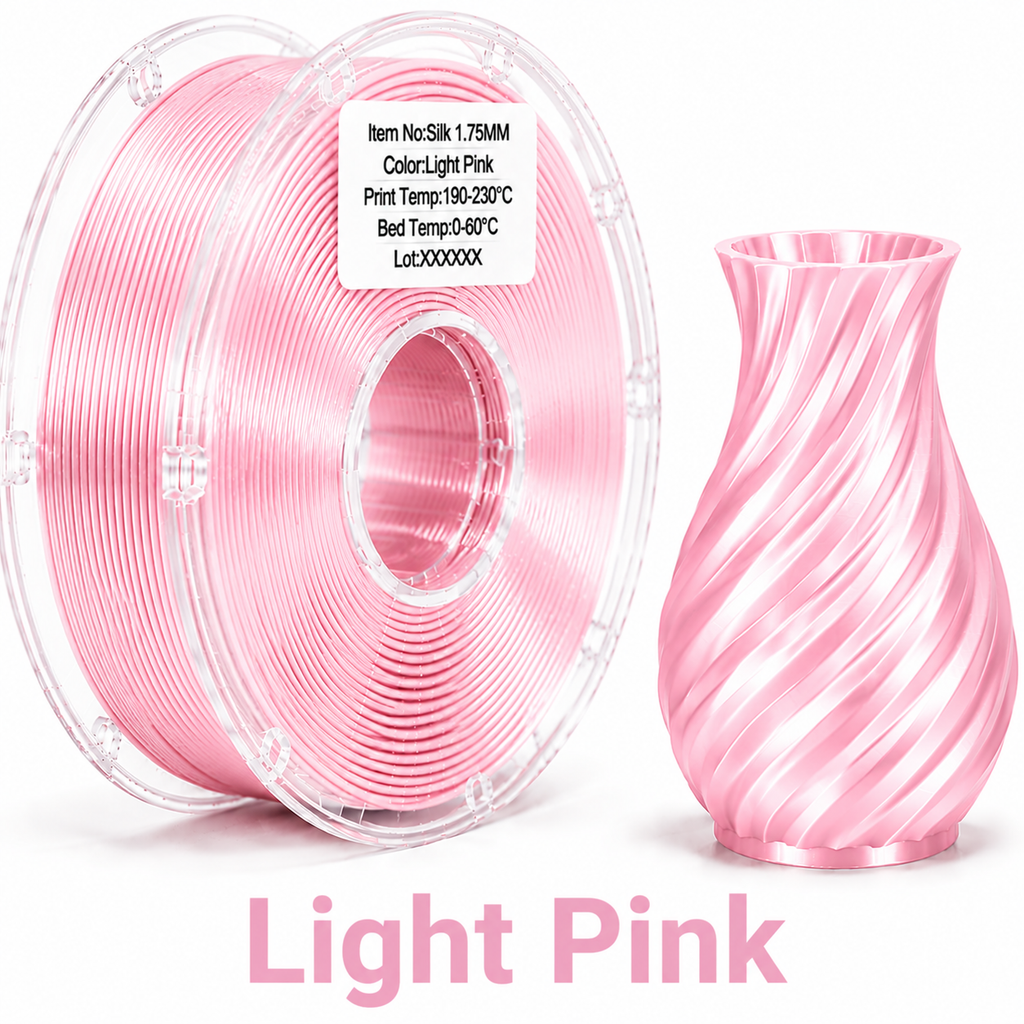 PLA Silk Filament – High-Gloss Finish for Decorative & Display 3D Prints