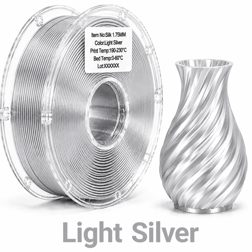 PLA Silk Filament – High-Gloss Finish for Decorative & Display 3D Prints