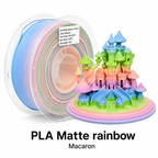 PLA Matte Rainbow  Filament 1.75mm | Premium Low-Gloss Gradient PLA for Creative 3D Printing