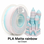 PLA Matte Rainbow  Filament 1.75mm | Premium Low-Gloss Gradient PLA for Creative 3D Printing