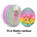 PLA Matte Rainbow  Filament 1.75mm | Premium Low-Gloss Gradient PLA for Creative 3D Printing