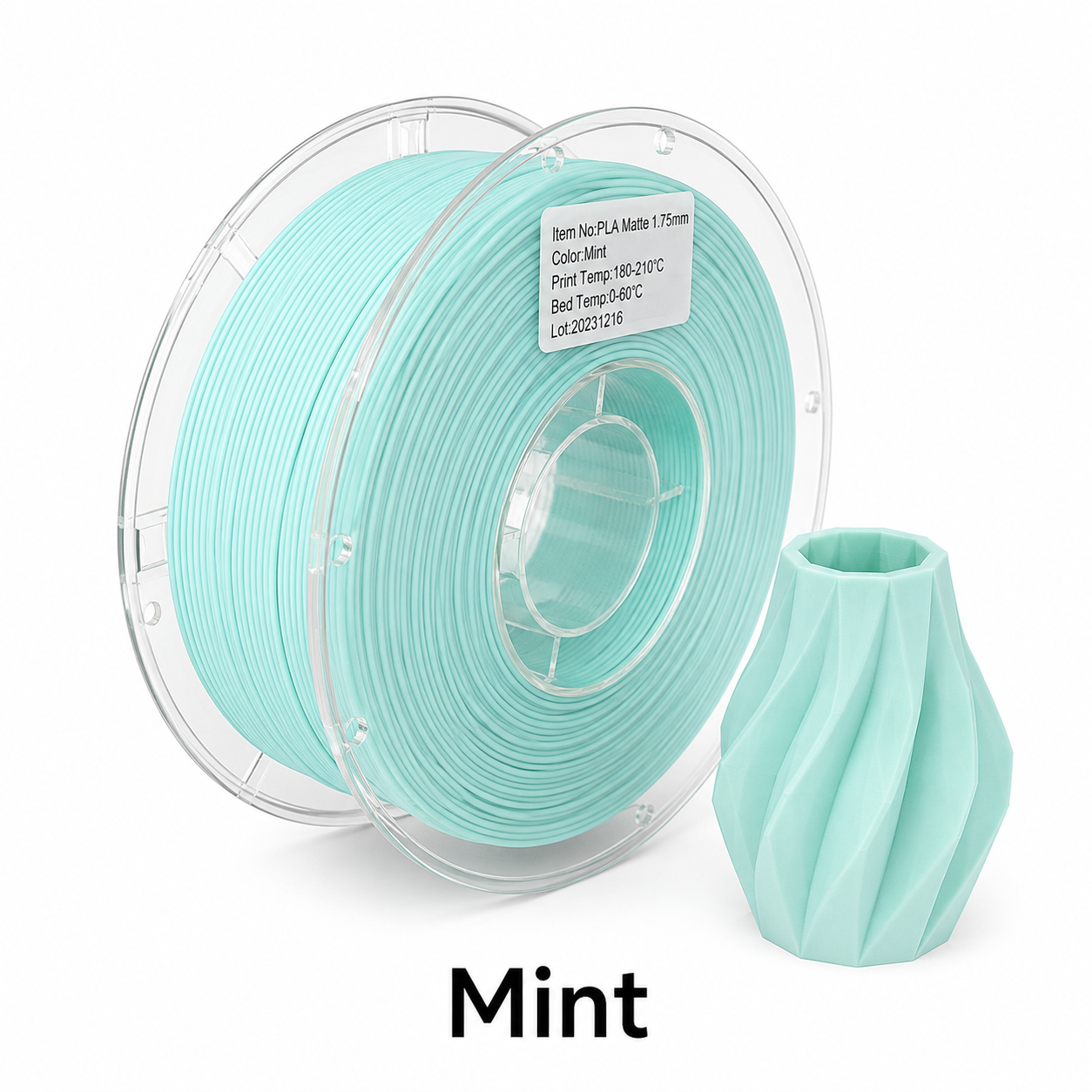 PLA Matte Filament – Low-Gloss Finish, Easy Printing & Low Odor for Home and Studio Use