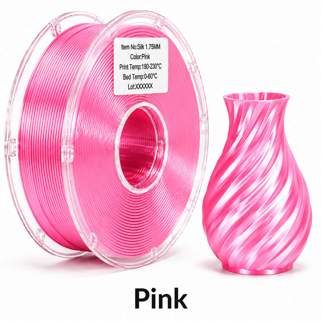 PLA Silk Filament – High-Gloss Finish for Decorative & Display 3D Prints