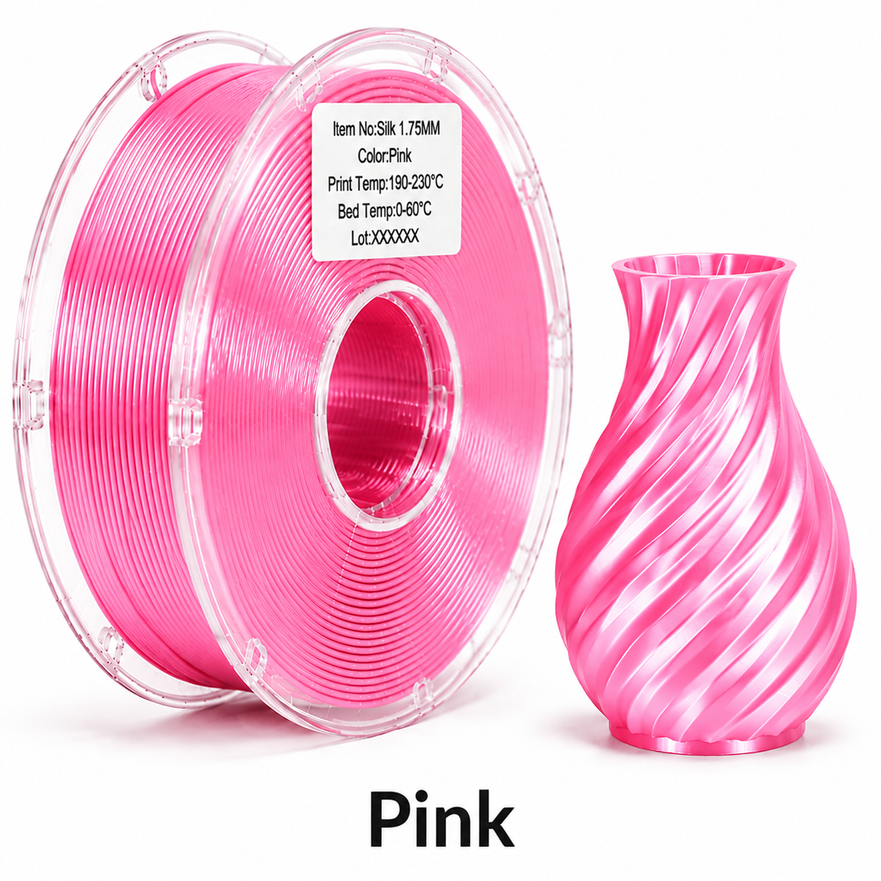 PLA Silk Filament – High-Gloss Finish for Decorative & Display 3D Prints