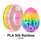 PLA Silk Rainbow Filament 1.75mm | Glossy Multicolor Gradient PLA