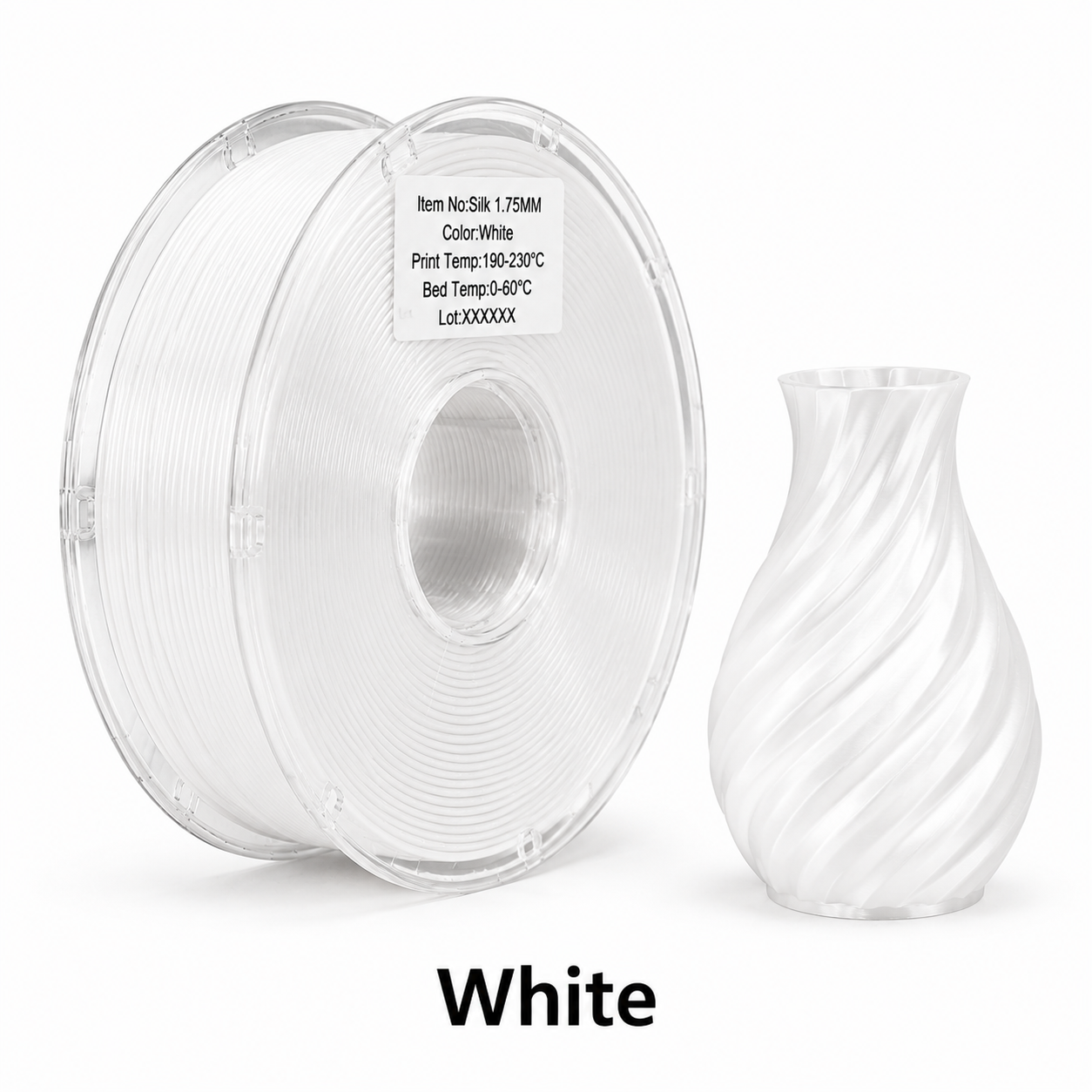 PLA Silk Filament – High-Gloss Finish for Decorative & Display 3D Prints