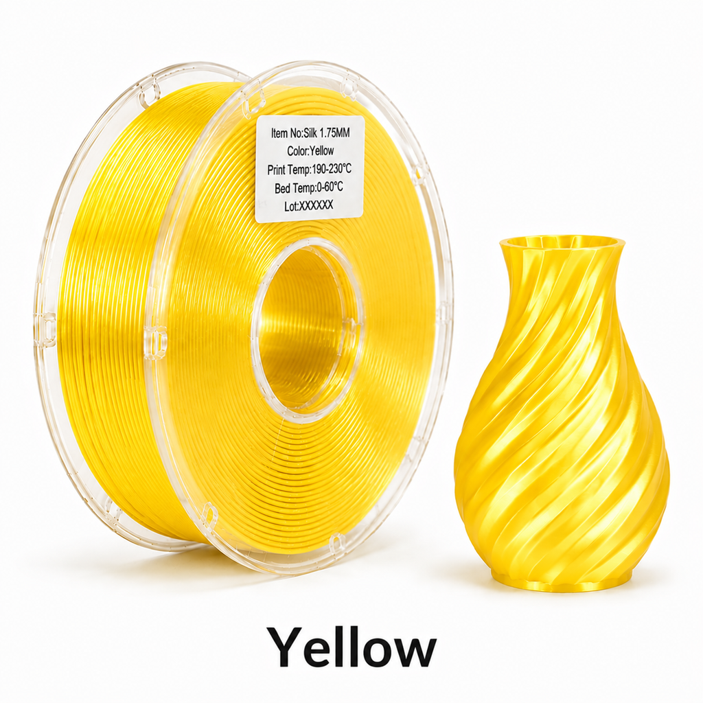 PLA Silk Filament – High-Gloss Finish for Decorative & Display 3D Prints