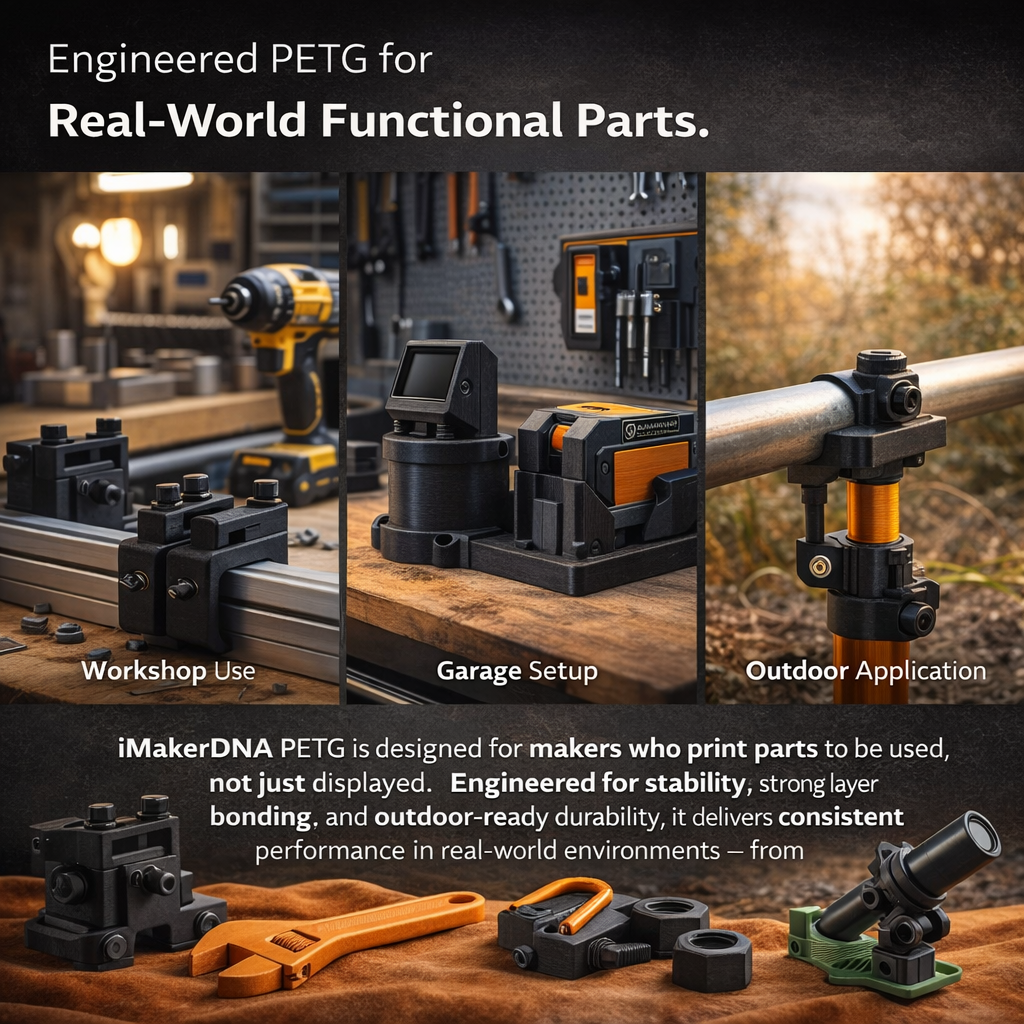 PETG Filament – Durable & Impact-Resistant for Functional Parts